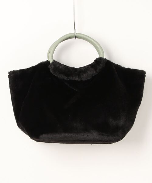ROOTOTE(ルートート)の「ルートート/ニュアンスカラー LT.デリ.ファーパフート-A(トートバッグ・レディース・ブラック/ベージュ/サックスブルー・FREE)」の9枚目の写真