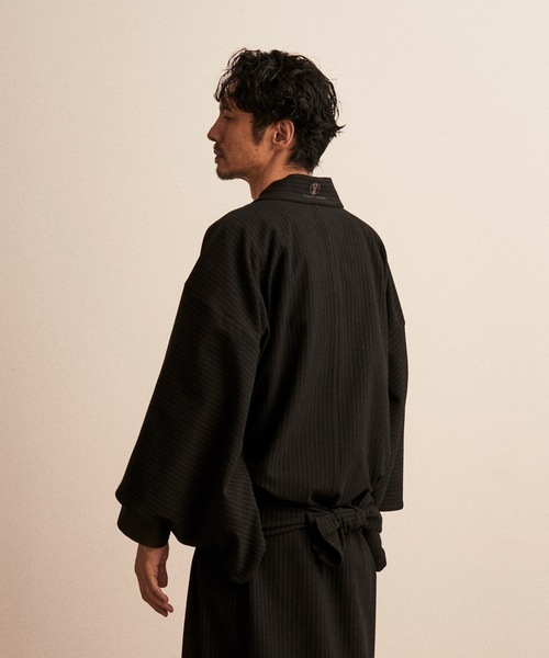 和ROBE（ワローブ）の「FLANNEL YUKATA（浴衣・メンズ・チャコール/ブラック・3/2）」の4枚目の写真