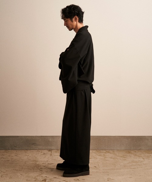 和ROBE（ワローブ）の「FLANNEL YUKATA（浴衣・メンズ・チャコール/ブラック・3/2）」の7枚目の写真