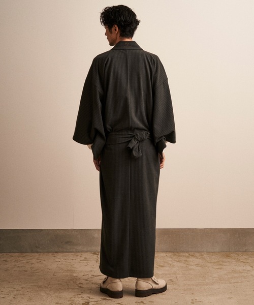 和ROBE（ワローブ）の「FLANNEL YUKATA（浴衣・メンズ・チャコール/ブラック・3/2）」の10枚目の写真