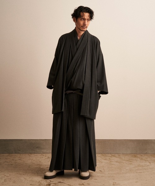 和ROBE（ワローブ）の「FLANNEL YUKATA（浴衣・メンズ・チャコール/ブラック・3/2）」の14枚目の写真