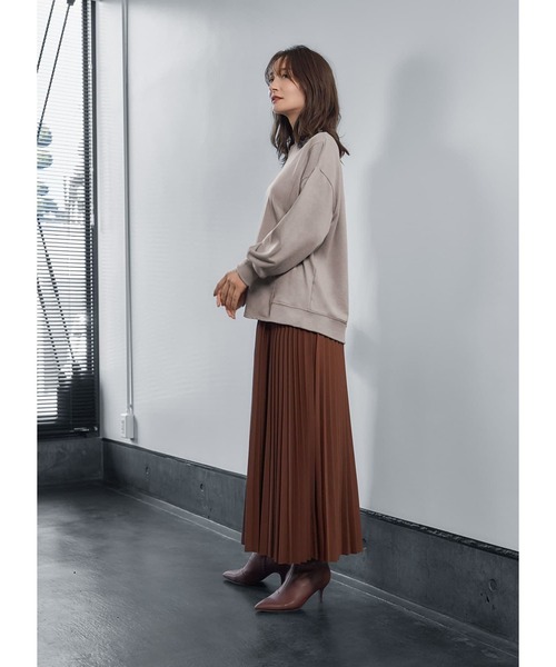 STYLE DELI(スタイルデリ)の「切替ライトスウェットトップス(スウェット・レディース・ネイビー/ベージュ系その他/ライトグレー/ブラック・FREE)」の14枚目の写真