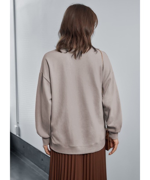 STYLE DELI(スタイルデリ)の「切替ライトスウェットトップス(スウェット・レディース・ネイビー/ベージュ系その他/ライトグレー/ブラック・FREE)」の17枚目の写真