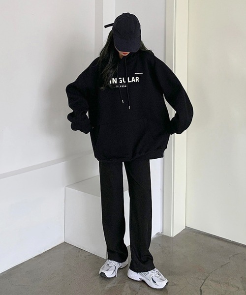 Miniministore(ミニミニストア)の「裏起毛 パーカー ルーズフーディー 秋冬(パーカー・レディース・ブラック/ホワイト/グレー・フリー)」の13枚目の写真