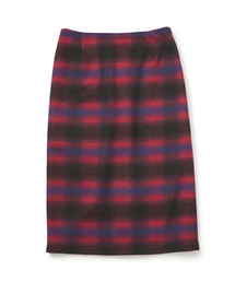 MILKFED. | WOOL PLAID PENCIL SKIRT（ウール/チェック/スカート/タイト）(スカート)