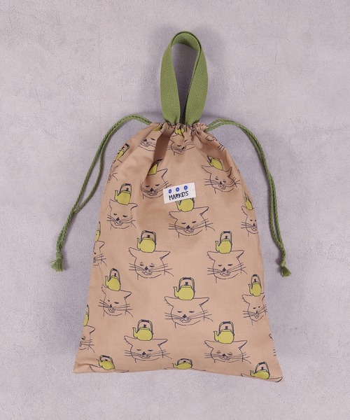 MARKEY'S（マーキーズ）の「[26年春夏新色＆再入荷]ソウガラ巾着(L)（ポーチ・キッズ・グリーン/ブラウン/ライトグレー/ホワイト/ラベンダー/ブラック/アイボリー/オレンジ/ブルー/ターコイズブルー/ベージュ/レッド/ホワイト系その他/グリーン系その他/キャメル/ブルー系その他/ライトブルー・L）」の7枚目の写真