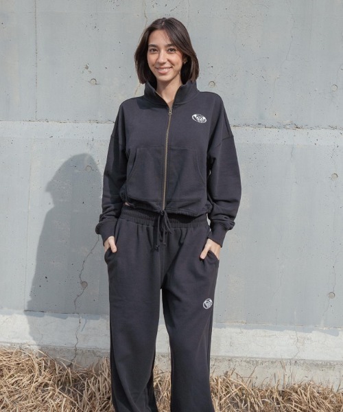 ROXY(ロキシー)の「PLANET RING PANTS/ロキシードローコード付きオーバーシルエットスウェットパンツ(スウェットパンツ・レディース・ホワイト/グレー/ブラック/ミント・MEDIUM/LARGE/SMALL)」の9枚目の写真