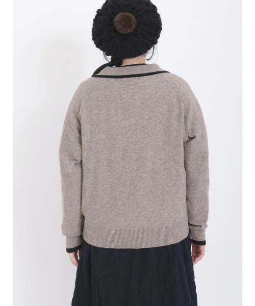 Samansa Mos2(サマンサ モスモス)の「◎ハーフジップニットトップス(ニット/セーター・レディース・ネイビー/ベージュ/グリーン/グレー・F)」の20枚目の写真