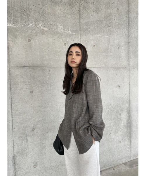 MIESROHE（ミースロエ）の「コンフォートカラミ織りジャケット