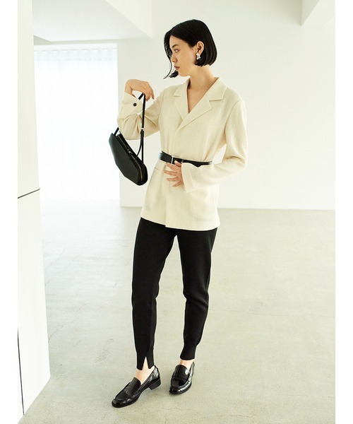 MIESROHE（ミースロエ）の「コンフォートカラミ織りジャケット