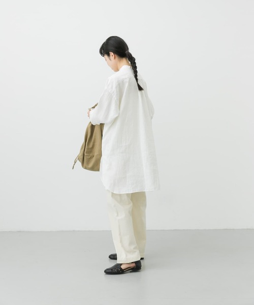 かぐれ　リネン　Tシャツ かぐれ（カグレ）の「リネンオープンカラーシャツ（Tシャツ