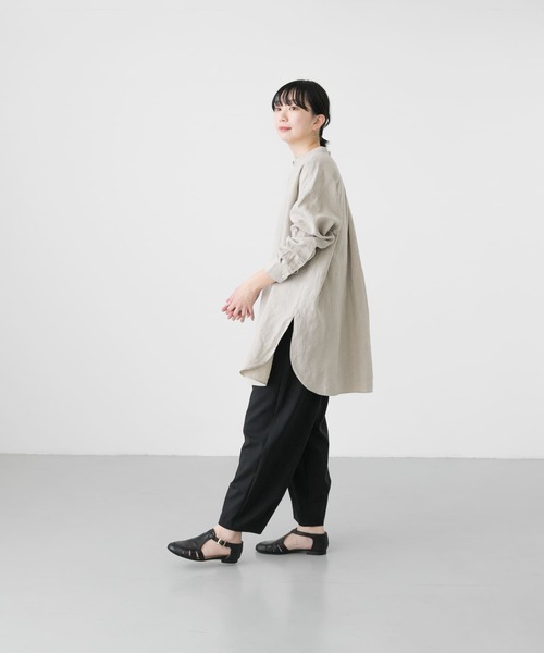 かぐれ（カグレ）の「リネンチュニックシャツ（Tシャツ