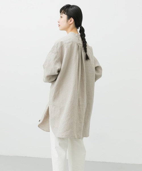 かぐれ（カグレ）の「リネンチュニックシャツ（Tシャツ