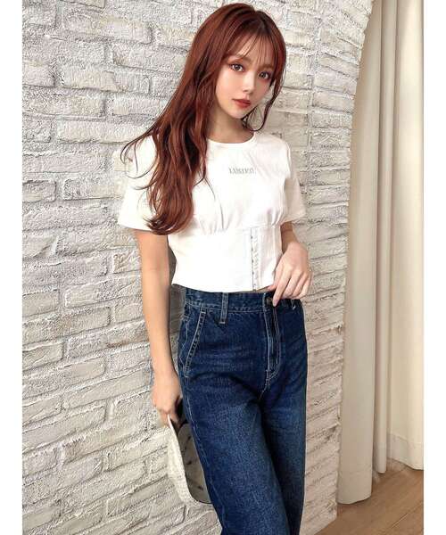 RESEXXY(リゼクシー)の「コルセットTシャツ(Tシャツ/カットソー・レディース・ブラック/ホワイト/ブルー・FREE)」の22枚目の写真