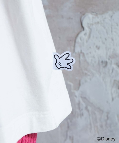 Disney（ディズニー）の「ディズニー ミッキーマウス/綿100％フェイスプリントＴシャツ ＜大きいサイズ有＞GEVS.（Tシャツ/カットソー・レディース・ピンク/ブラック/オフホワイト・M/L/LL/3L/4L/5L）」の10枚目の写真
