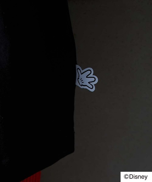 Disney（ディズニー）の「ディズニー ミッキーマウス/綿100％フェイスプリントＴシャツ ＜大きいサイズ有＞GEVS.（Tシャツ/カットソー・レディース・ピンク/ブラック/オフホワイト・M/L/LL/3L/4L/5L）」の6枚目の写真