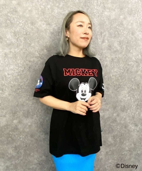 【DISNEY】ディズニー ミッキーマウス メンズレディース Tシャツ Disney tシャツ ディズニー ミッキーマウス/綿100％フェイス