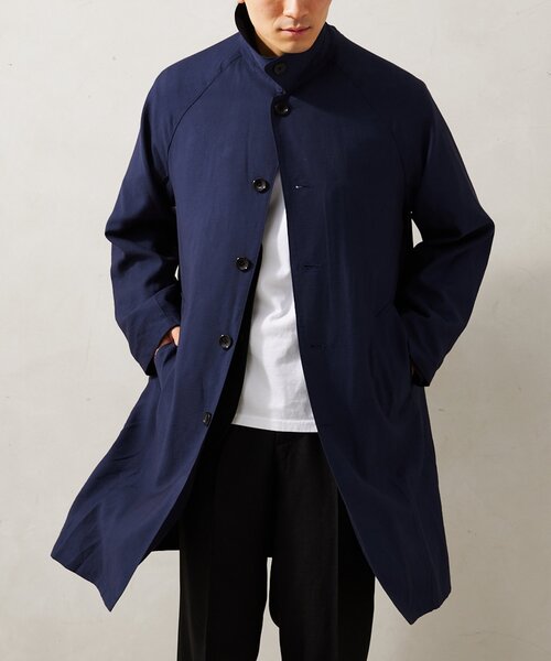 新品】JOURNAL STANDARD コットンステンカラーコート 紺 JOURNAL
