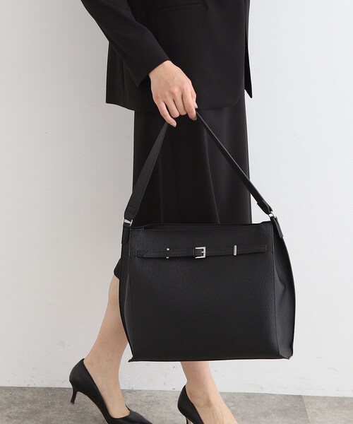 INDIVI（インディヴィ）の「◆【合皮】ワンショルダーバッグ（ショルダーバッグ・レディース・グレー/ブラック/ライトブルー・00）」の12枚目の写真