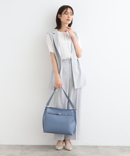 INDIVI（インディヴィ）の「◆【合皮】ワンショルダーバッグ（ショルダーバッグ・レディース・グレー/ブラック/ライトブルー・00）」の17枚目の写真