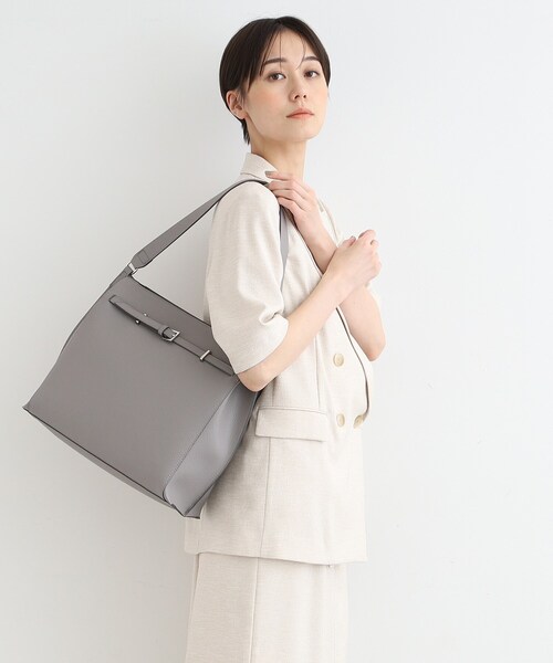 INDIVI（インディヴィ）の「◆【合皮】ワンショルダーバッグ（ショルダーバッグ・レディース・グレー/ブラック/ライトブルー・00）」の19枚目の写真
