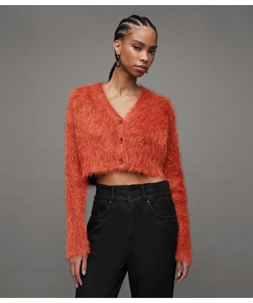 WICK BRUSHED V-NECK CARDIGAN | WICK ブラッシュ Vネック カーディガン