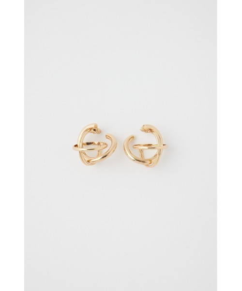 MOUSSY（マウジー）の「OVERLAPPING CIRCLES ピアス（ピアス（両耳用）・レディース・シルバー/ゴールド・FREE）」の3枚目の写真