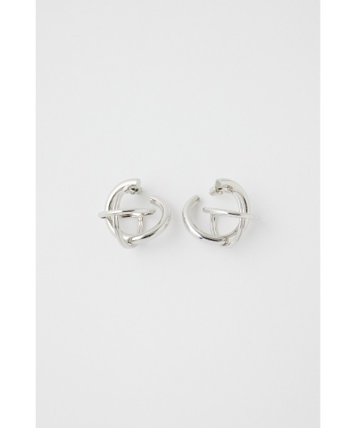 MOUSSY（マウジー）の「OVERLAPPING CIRCLES ピアス（ピアス（両耳用）・レディース・シルバー/ゴールド・FREE）」の8枚目の写真