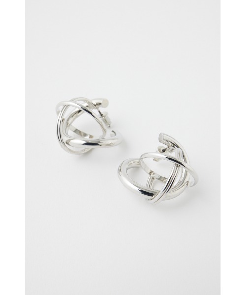 MOUSSY（マウジー）の「OVERLAPPING CIRCLES ピアス（ピアス（両耳用）・レディース・シルバー/ゴールド・FREE）」の9枚目の写真
