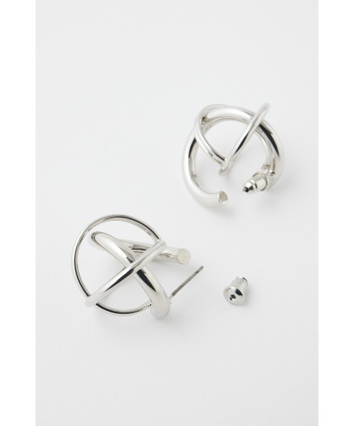 MOUSSY（マウジー）の「OVERLAPPING CIRCLES ピアス（ピアス（両耳用）・レディース・シルバー/ゴールド・FREE）」の10枚目の写真