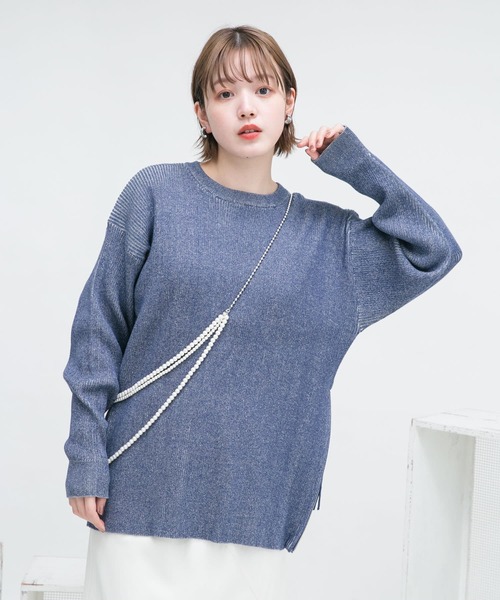 KBF（ケイビーエフ）の「サイドZIPリブニット（ニット/セーター）」 - WEAR