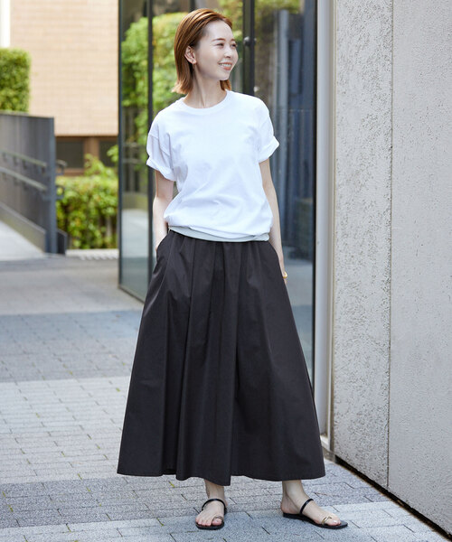 SLOBE IENA(スローブイエナ)の「《追加3》ランダムタックスカート(スカート・レディース・ブラック/ベージュ/ピンク系その他・36/38)」の9枚目の写真