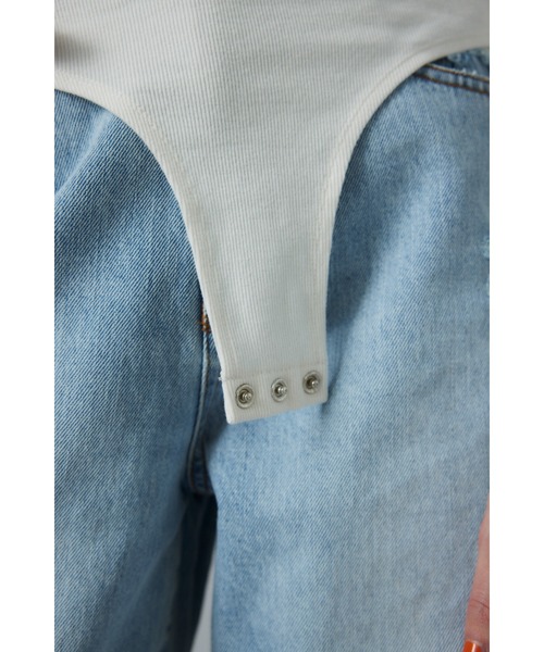 HeRIN.CYE（ヘリンドットサイ）の「Round neck tops　ラウンドネックトップス（Tシャツ/カットソー・レディース・ホワイト/ブラック/ベージュ・FREE）」の6枚目の写真