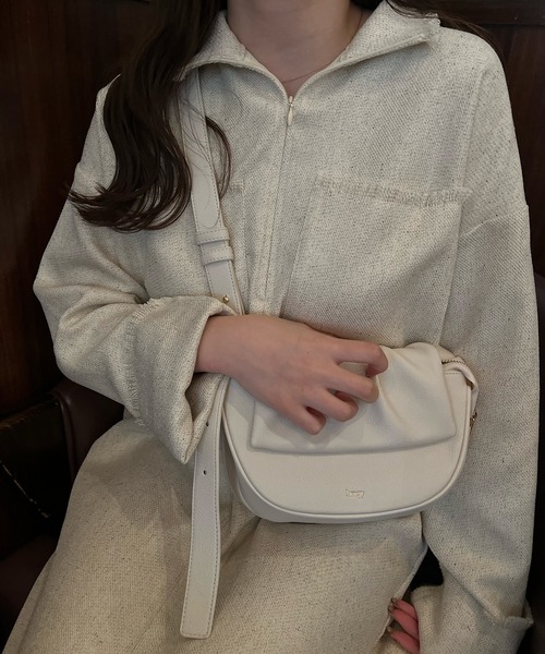 lawgy（ラウジー）の「mix fringe half zip op / ミックスフリンジハーフジップワンピ（ワンピース・レディース・ベージュ系その他/ホワイト系その他・FREE）」の7枚目の写真