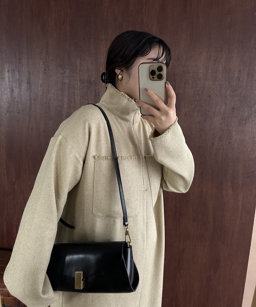 lawgy（ラウジー）の「mix fringe half zip op / ミックスフリンジハーフジップワンピ（ワンピース・レディース・ベージュ系その他/ホワイト系その他・FREE）」の14枚目の写真