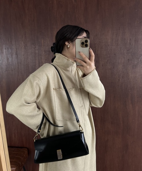 lawgy（ラウジー）の「mix fringe half zip op / ミックスフリンジハーフジップワンピ（ワンピース・レディース・ベージュ系その他/ホワイト系その他・FREE）」の15枚目の写真