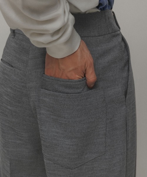 M TO R（ムウトアール）の「［PANTS］NEW SUSTAINABLE PANTS WPOCKET（その他パンツ・レディース・チャコールグレー/ブラック/ベージュ・38/40/42）」の13枚目の写真