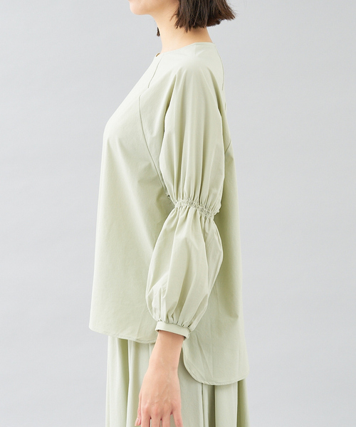 abahouse mavie（アバハウスマヴィ）の「ナイロンストレッチプルオーバー（シャツ/ブラウス・レディース・チャコールグレー/ホワイト/セージグリーン・フリー）」の19枚目の写真