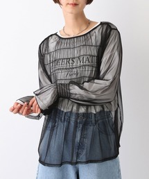 LEPSIM | 2WAYチュールシャーリング　109015(シャツ/ブラウス)