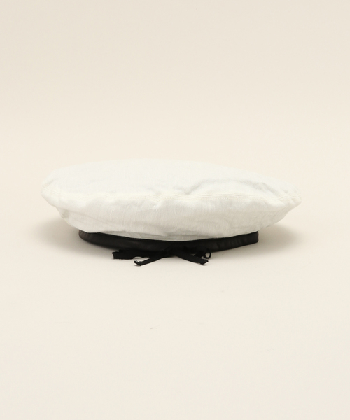 IENA（イエナ）の「【KIJIMA TAKAYUKI/キジマ タカユキ 】LINEN WOOL BERET ベレー（ハンチング/ベレー帽・レディース・アイボリー・FREE）」の5枚目の写真