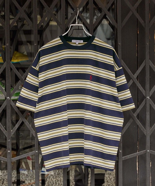 U.S. POLO ASSN.(ユーエスポロアッスン)の「U.S. POLO ASSN. /ユーエスポロアッスン 別注 ワンポイント刺繍 オーバーサイズマルチボーダーTシャツ(Tシャツ/カットソー・レディース・ネイビー/チャコールグレー/ブラック/アイボリー/ホワイト系/ブラック系・FREE)」の8枚目の写真