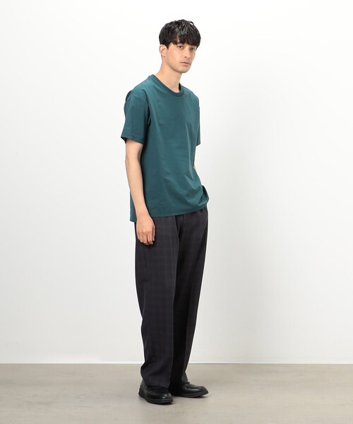 COMME CA COMMUNE(コムサコミューン)の「梨地ジョーゼット ガムストレッチ Tシャツ(Tシャツ/カットソー・メンズ・アイボリー/グリーン系その他/ブラック・MEDIUM/LARGE)」の10枚目の写真