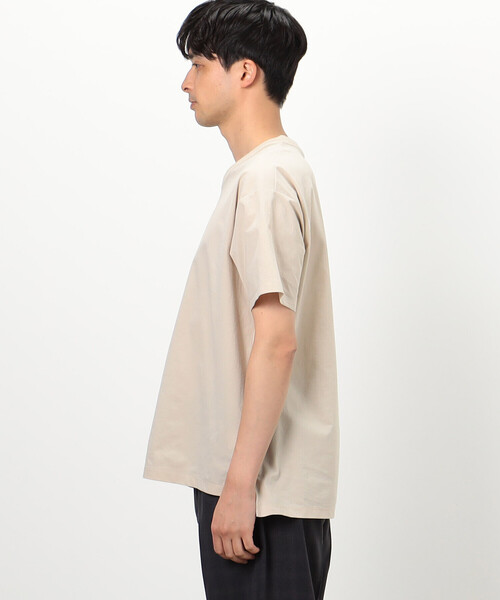 COMME CA COMMUNE(コムサコミューン)の「梨地ジョーゼット ガムストレッチ Tシャツ(Tシャツ/カットソー・メンズ・アイボリー/グリーン系その他/ブラック・MEDIUM/LARGE)」の13枚目の写真