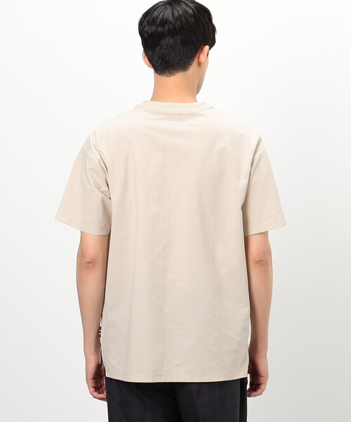 COMME CA COMMUNE(コムサコミューン)の「梨地ジョーゼット ガムストレッチ Tシャツ(Tシャツ/カットソー・メンズ・アイボリー/グリーン系その他/ブラック・MEDIUM/LARGE)」の14枚目の写真