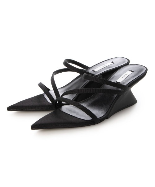 EVOL(イーボル)の「【EVOL】ポインテッドクロスベルトウエッジサンダル BW23810(サンダル・レディース・シルバー/ブラウン/アイボリー/ブラック・L/M/S)」の12枚目の写真