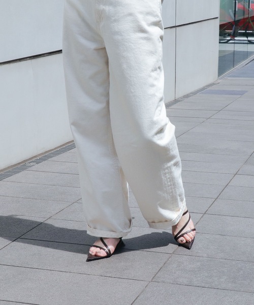 EVOL(イーボル)の「【EVOL】ポインテッドクロスベルトウエッジサンダル BW23810(サンダル・レディース・シルバー/ブラウン/アイボリー/ブラック・L/M/S)」の6枚目の写真