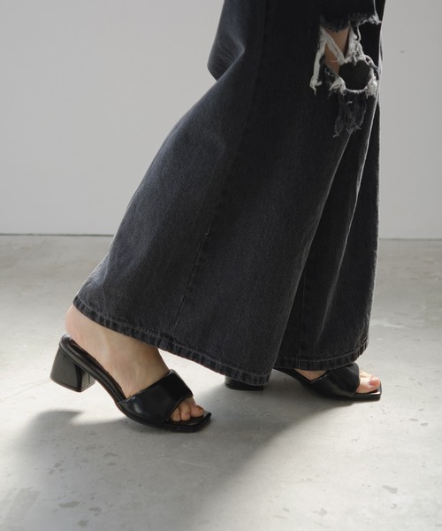 Kastane(カスタネ)の「ミュールサンダル(サンダル・レディース・ブラック/イエロー/シルバー・38/36/37)」の20枚目の写真