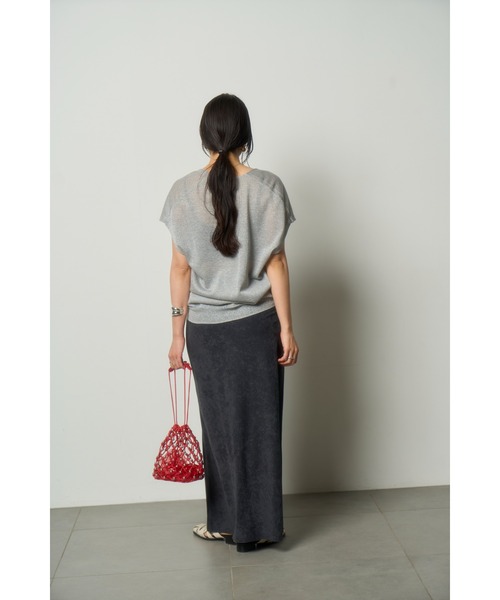 【セール】ｗａｓｈシアーメタリックＤ／ＮニットＶＥ（ニット/セーター）｜MIESROHE（ミースロエ）