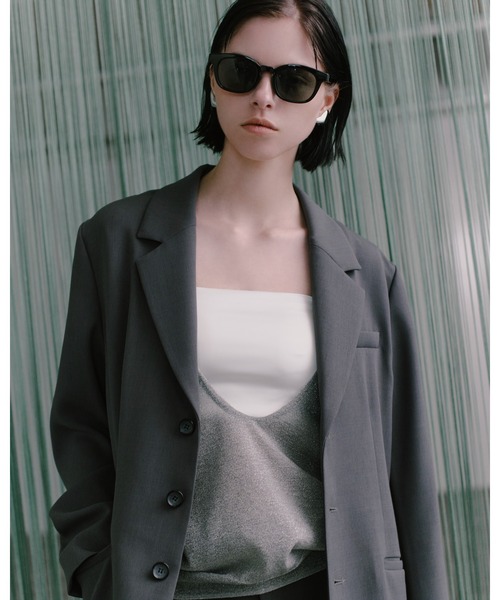 【セール】ｗａｓｈシアーメタリックＤ／ＮニットＶＥ（ニット/セーター）｜MIESROHE（ミースロエ）