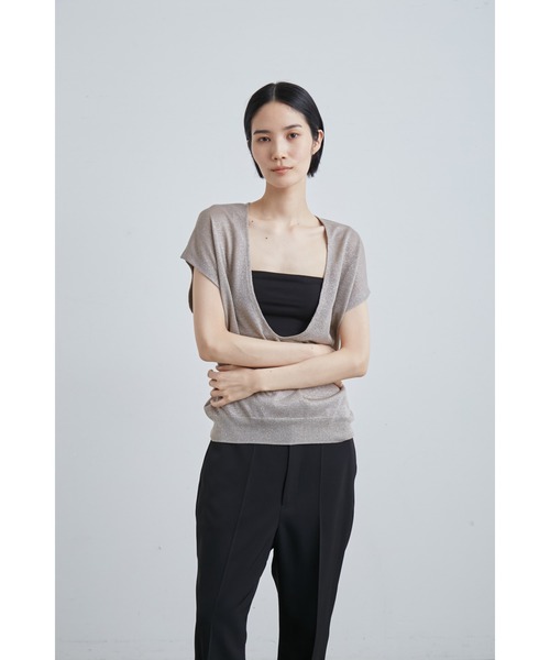 【セール】ｗａｓｈシアーメタリックＤ／ＮニットＶＥ（ニット/セーター）｜MIESROHE（ミースロエ）